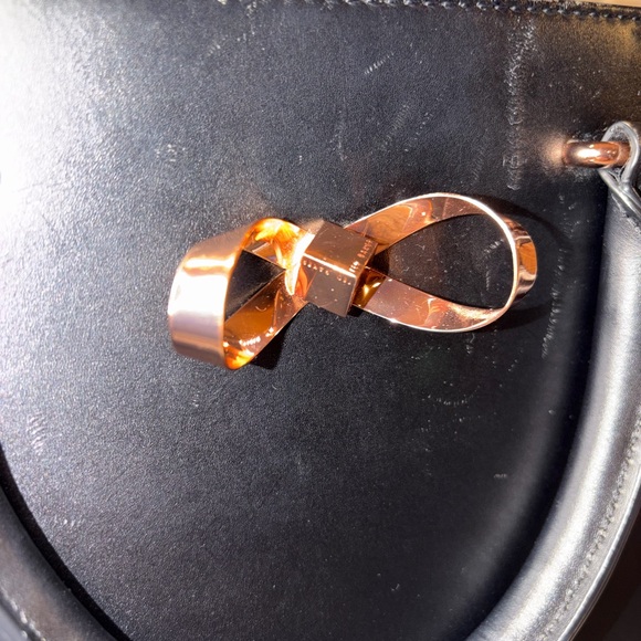 Ted Baker Black Satchel with Rose Gold Accents - Picture 4 of 5
